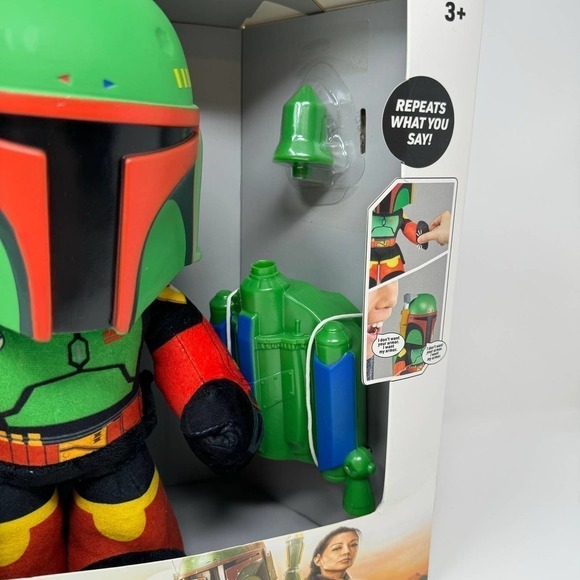 Star Wars The Book of Boba Fett Voice Cloner Boba Fett 12" Feature Plush Toy - Picture 5 of 16